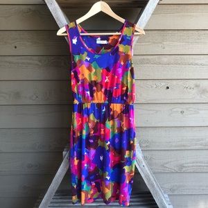 Rainbow floral Calvin Klein dress (size 6) NWT